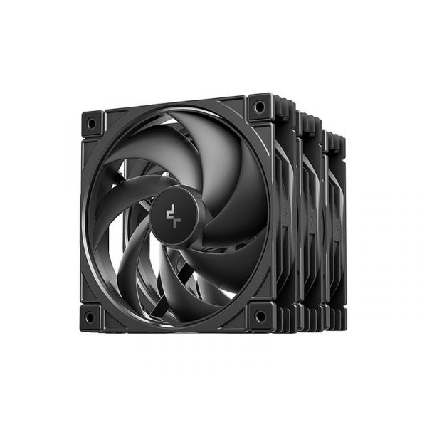 DEEPCOOL Rendszerhűtő Ventilátor FD12 V2 3IN1, 12cm - 3db/csomag, fekete (R-FD12V2-BKNPN3-G)