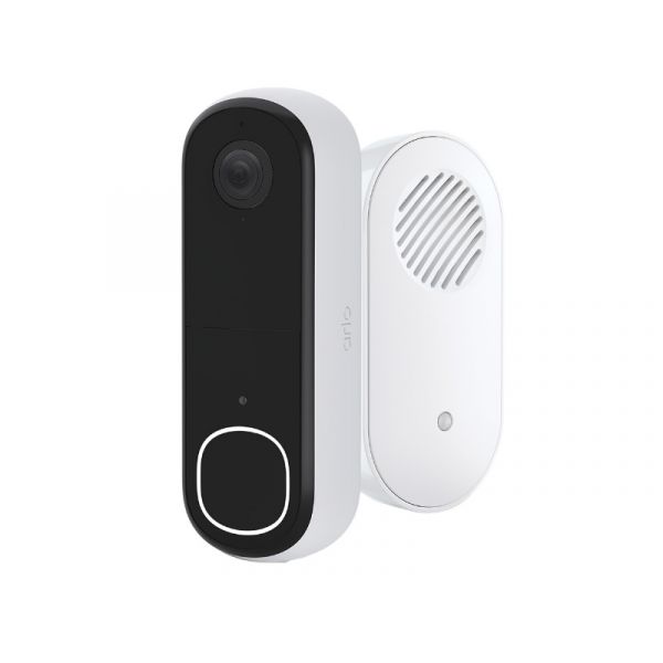 Arlo Essential (Gen.2) Video Doorbell and Chime 2K Security wireless - 1 Doorbell and chime, White