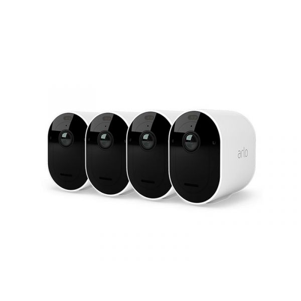 Arlo Pro 5 Outdoor Security Camera - 4 Camera Kit (Base station not included), White - VMC4460P-100EUS