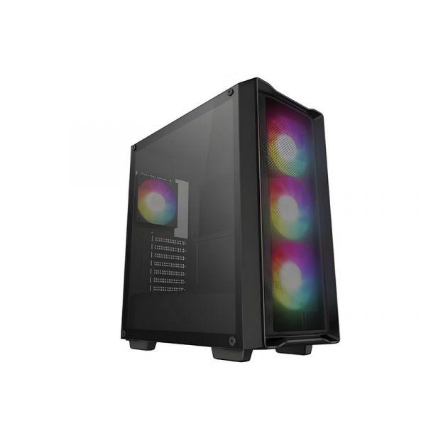 DEEPCOOL CC560 MESH V2 ATX PC ház, Tálpegység nélkül, fekete, Üvegfalú (R-CC560-BKAMA4-G-2)