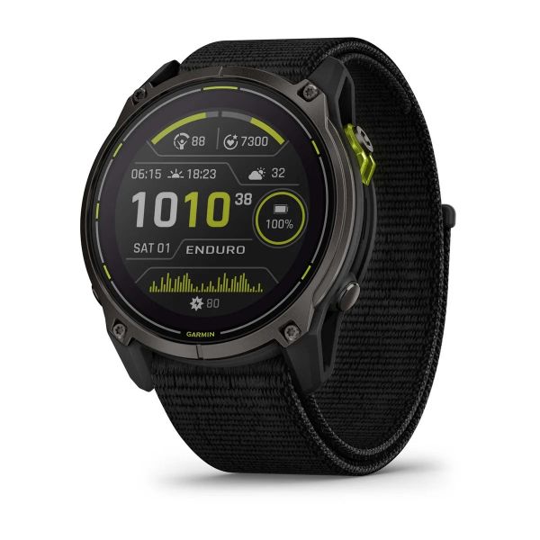 Garmin Enduro 3 51mm Solar Sapphire, Titan Black Nylon Szíj Óra (010-02751-01)