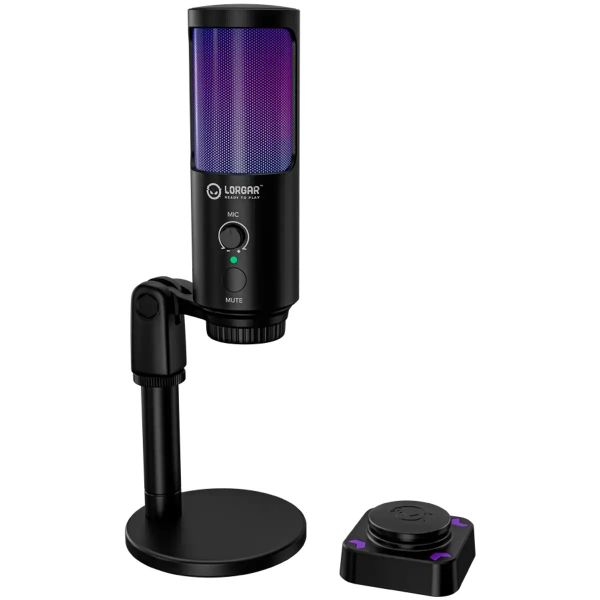 Lorgar SMP40 RGB Mikrofon, Fekete (LRG-SMP40-BK)