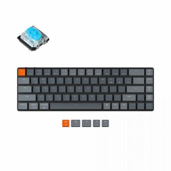 Keychron K7 Gateron RGB Backlight Vezeték nélküli Angol Gaming Mechanikus Billentyűzet (K7-B2-UK)