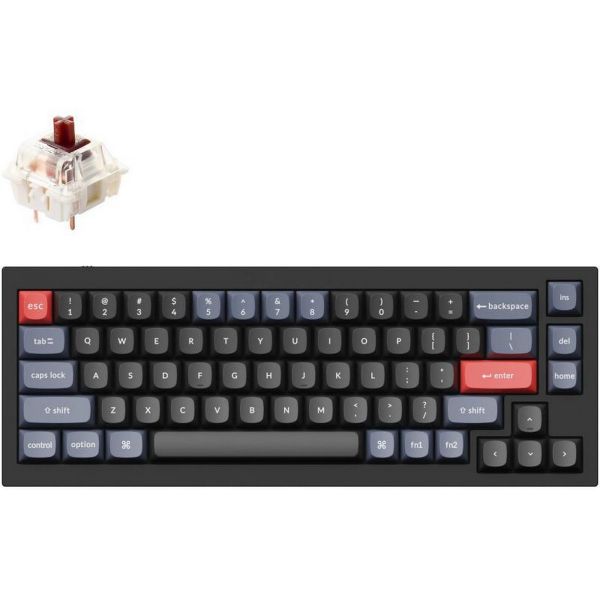 Keychron Q2 Swappable RGB Backlight Kék Barebone Gaming Billentyűzet (Q2-A3)