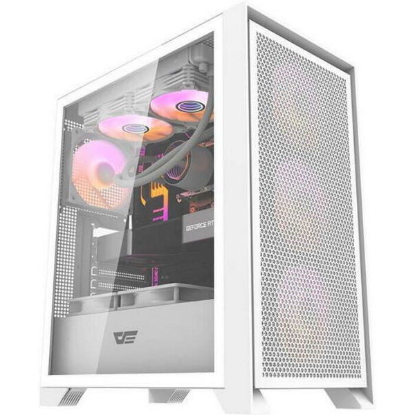 Darkflash DRX70 Mesh számítógépház + 4 RGB ventilátor (DRX70 MESH WHITE)