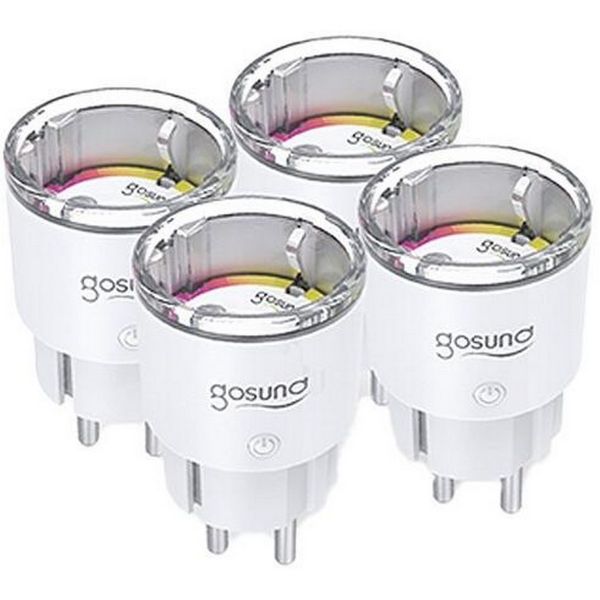 Gosund EP2-Z ZigBee Négyes csomag, 10A Intelligens aljzat (EP2-Z-4)