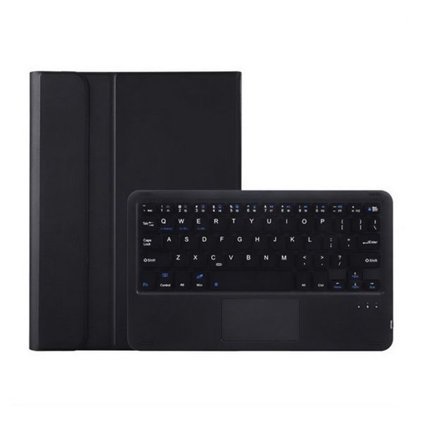 Gigapack Tok álló, bőr hatású (FLIP, bluetooth billentyűzet, asztali tartó, QWERTY, angol nyelvű) FEKETE (GP-168254)