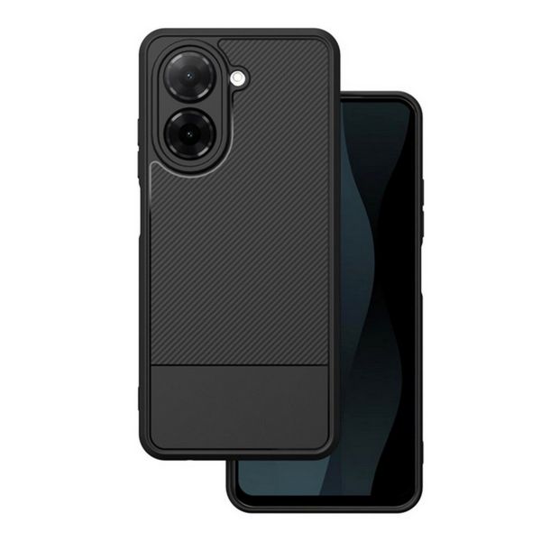 Gigapack Szilikon telefonvédő (ütésállóság, kameravédő, karbon minta) FEKETE (GP-177522)