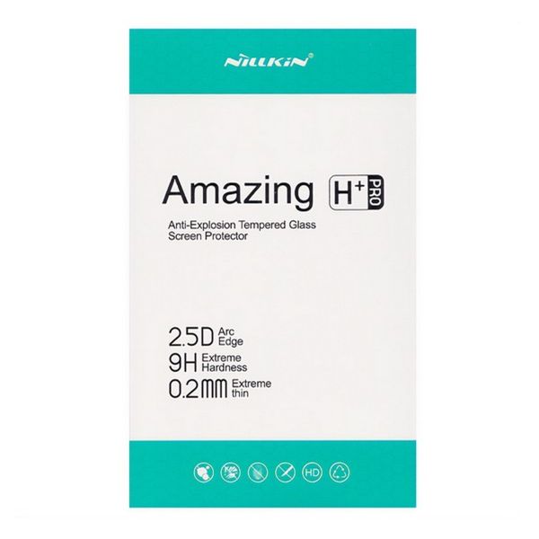 NILLKIN H+ PRO képernyővédő üveg (2.5D, UV szűrés, ultravékony, 0.2mm, 9H + segédkeret) ÁTLÁTSZÓ (GP-175256)