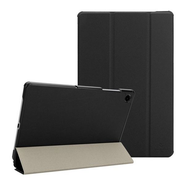 TACTICAL BOOK TRIFOLD tok álló, bőr hatású (aktív FLIP, oldalra nyíló, TRIFOLD, asztali tartó) FEKETE (57983128790)