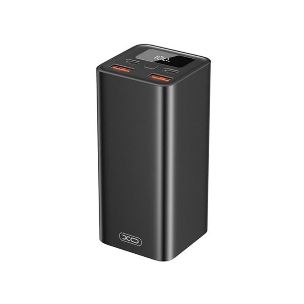 XO PB97 vésztöltő 2 USB+2 Type-C aljzat (20000mAh, 65W, PD gyorstöltő, LED kijelző) FEKETE (XO-PB97)