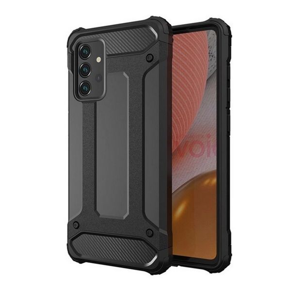 Gigapack Defender szilikon telefonvédő (ütésállóság, légpárnás sarok, fémhatás) FEKETE (GP-166267)
