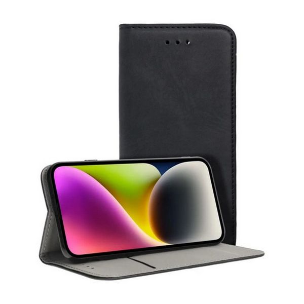 Gigapack Tok álló, bőr hatású (FLIP, oldalra nyíló, asztali tartó) FEKETE (GP-169315)