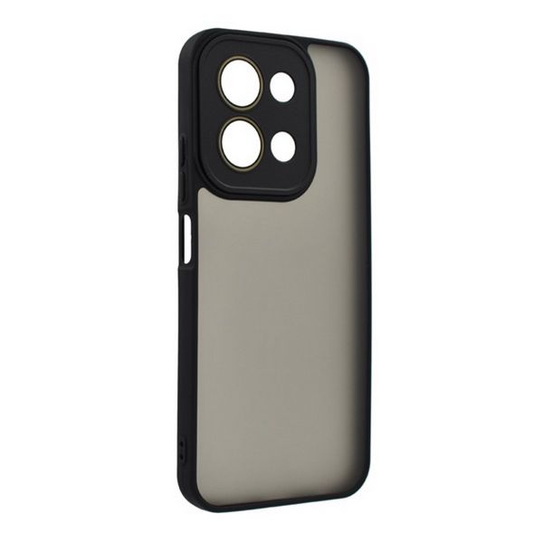 Gigapack Szilikon telefonvédő (ütésállóság, akril hátlap, kameravédő) FEKETE (GP-173995)