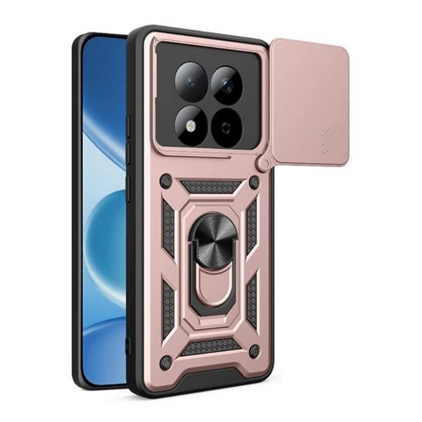 Gigapack Defender szilikon telefonvédő (ütésállóság, tartógyűrű, kameravédő) ROZÉARANY (GP-180417)