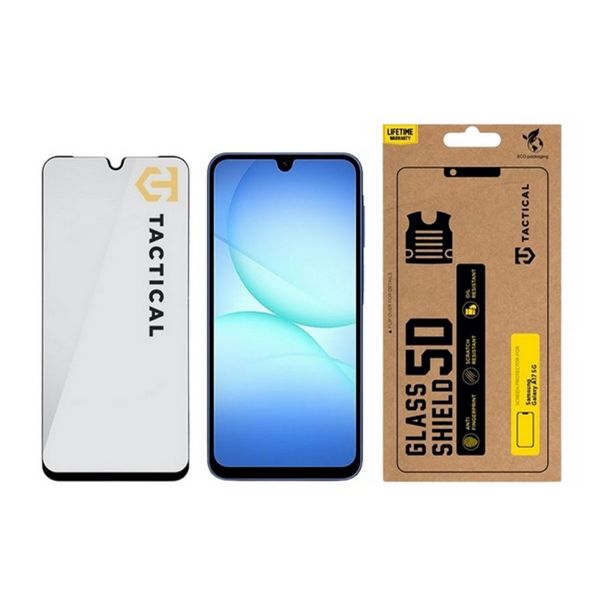 TACTICAL GLASS SHIELD 5D képernyővédő üveg (5D, 0.33mm, 9H) FEKETE (57983127025)
