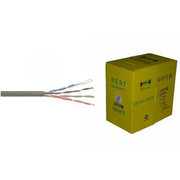 WIRETEK UTP Falikábel dobozos CAT 6 305m 26AWG beige
