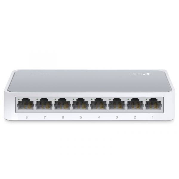 TP-LINK 8 portos 100Mbps Switch (TL-SF1008D) Fehér