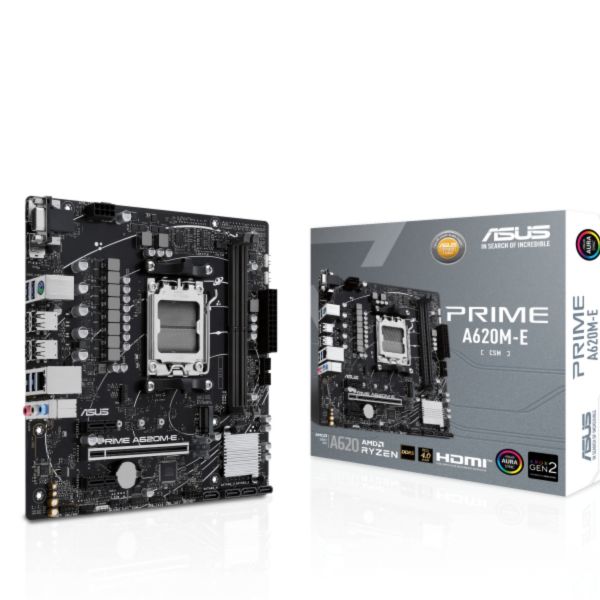 ASUS PRIME A620M-E-CSM mATX AM5 DDR5 alaplap (90MB1F50-M0EAYC)