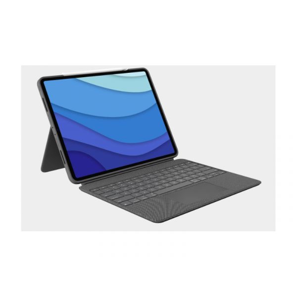 Logitech Combo Touch Detachable keyboard case with trackpad for iPad Pro 11-inch (1st, 2nd, 3rd and 4th gen) - Grey - US (920-010255)
