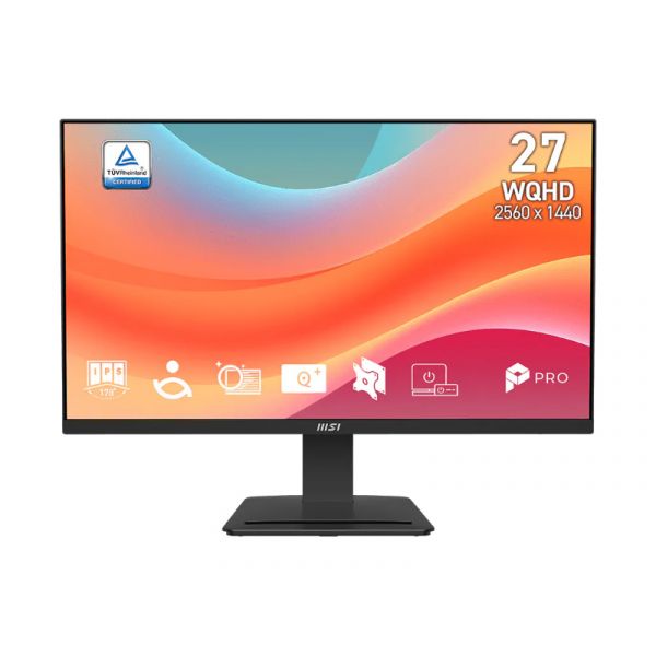 MSI Monitor Business PRO MP273Q E7 27" WQHD 2560x1440 IPS 75Hz fekete (9S6-3PB4CH-275)