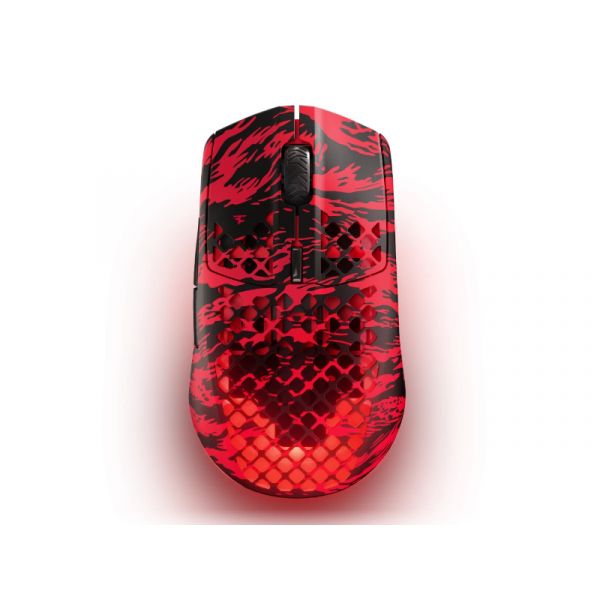 Steelseries Aerox 3 Faze Clan Edition vezeték nélküli BT gaming egér (62609) fekete-piros