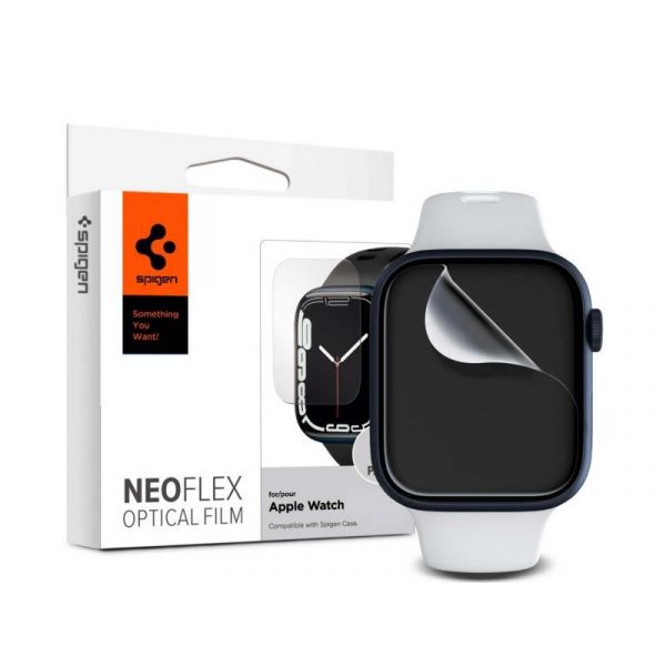 SPIGEN NEOFLEX képernyővédő fólia 3db (full screen, tok barát) ÁTLÁTSZÓ - Apple Watch SE2 44mm (AFL04049)
