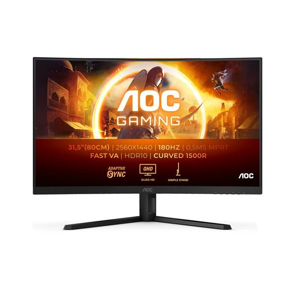 AOC Agon 32" QHD VA 180Hz Ívelt Gaming monitor (CQ32G4VE)
