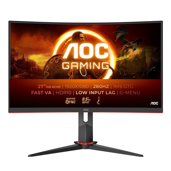 AOC C27G2Z3 27" FHD VA Ívelt Gaming monitor (C27G2Z3/BK)