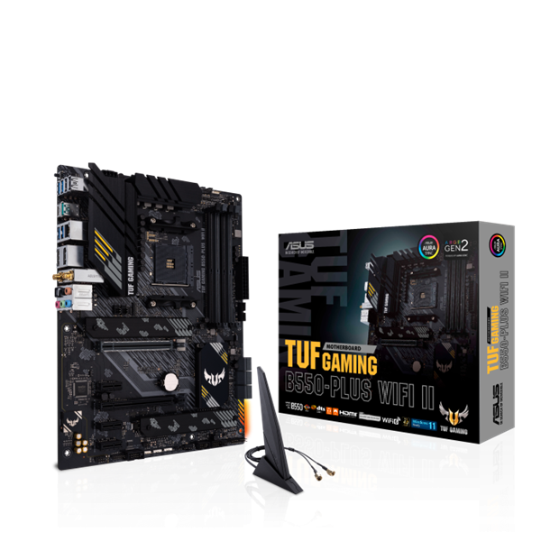 ASUS Alaplap AM4 TUF GAMING B550-PLUS WIFI II AMD B550, ATX (TUF GAMING B550-PLUS WIFI II)