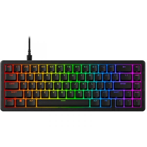 HP HYPERX vezetékes mechanikus gaming billentyűzet Origins 2 65 RGB - brit lokalizáció (B4QS3AA#ABU)
