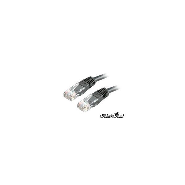 BLACKBIRD Kábel Patch UTP CAT.5E 20m, Fekete (BH1573)