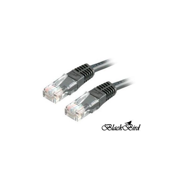 BLACKBIRD Kábel Patch UTP CAT.6 1m Fekete (BH1686)