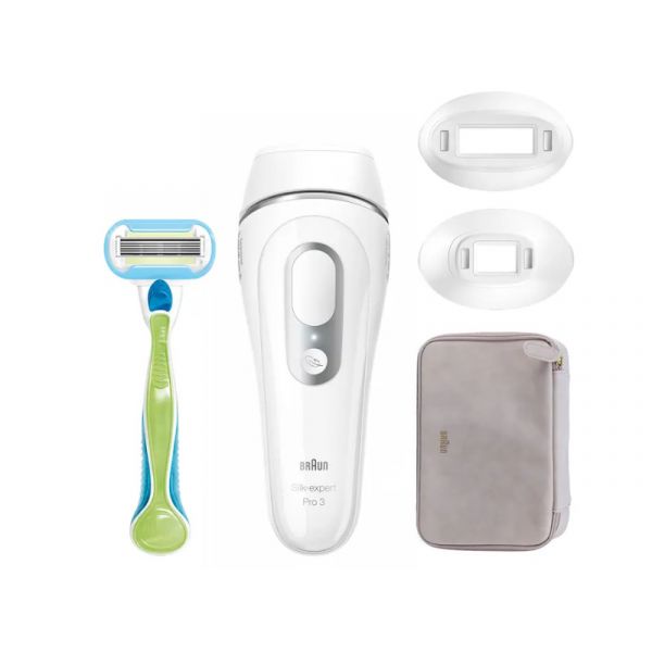 Braun Silk expert Pro 3 PL3132 IPL villanófényes tartós szőrtelenítő (10AS470044) Fehér