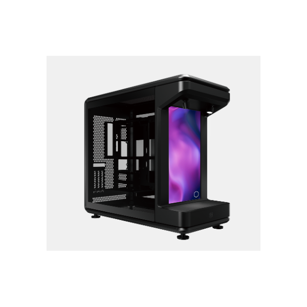 COOLER MASTER Ház ATX MASTERFRAME 360 Stage LCD,Tápegység nélkül, Fekete