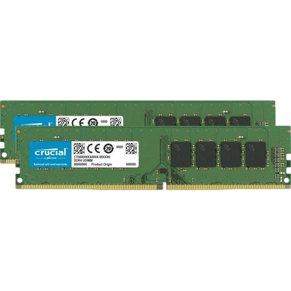CRUCIAL Memória DDR4 32GB 3200MHz CL22 DIMM (Kit of 2) (CT2K16G4DFRA32A)