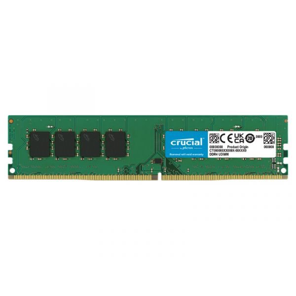 Crucial DDR4 module 32GB DIMM 288-pin 3200 MT/s / PC4-25600 CL22 1.2 V (CT32G4DFD832A)