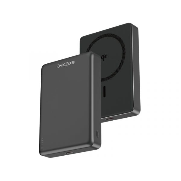 Dviced Qi2 Ultrathin MagSafe Power bank 10000mAh, Black (DV400010)