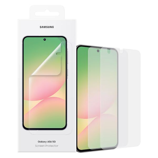 Samsung A56 képernyővédő fólia 2db (segédkerettel) (EF-UA566CTEGWW)