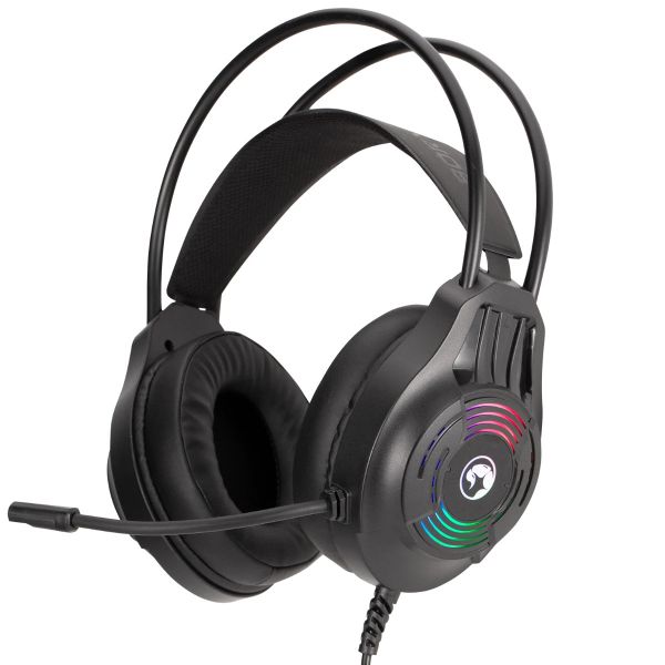 MARVO Akari 30 vezetékes fejhallgató - fekete - RGB világítás (H8326)