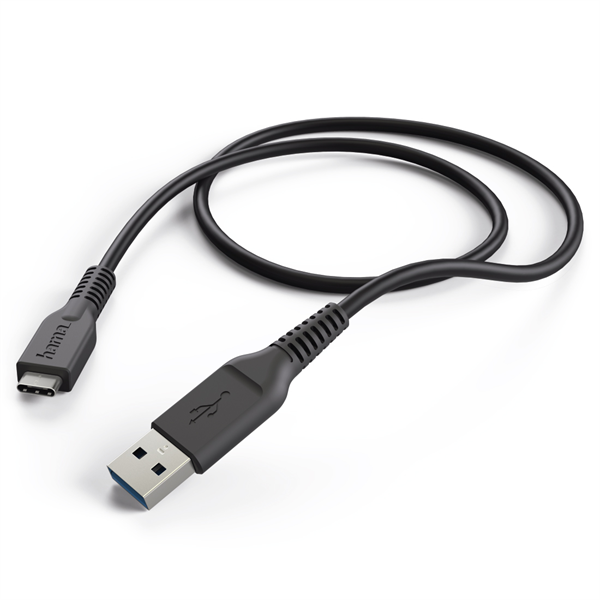 HAMA 201594, FIC E3 ADATKÁBEL USB 3.1 GEN 1, TYPE-C/USB A, 1M, FEKETE