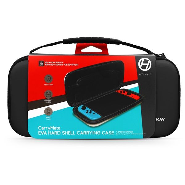 HYPERKIN CarryMate EVA Nintendo Switch/Switch OLED/Switch Lite Erősített utazótok (M07599-BK) Fekete