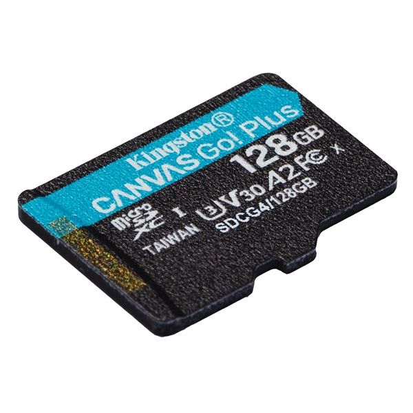 KINGSTON Memóriakártya MicroSDXC 128GB Canvas Go Plus Gen4 200R A2 U3 V30 Adapter nélkül (SDCG4/128GBSP)