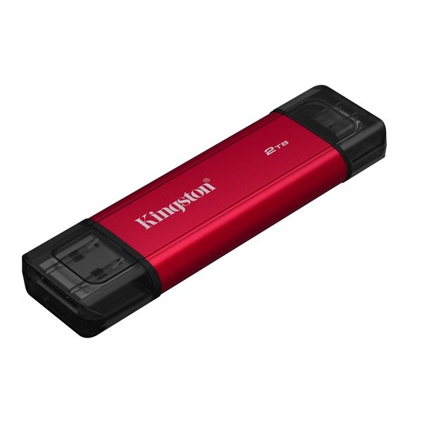 KINGSTON SSD Hordozható Dual USB-A/C 3.2 Gen 2 2TB Up to 1050MB/s (SPSD/2TB)