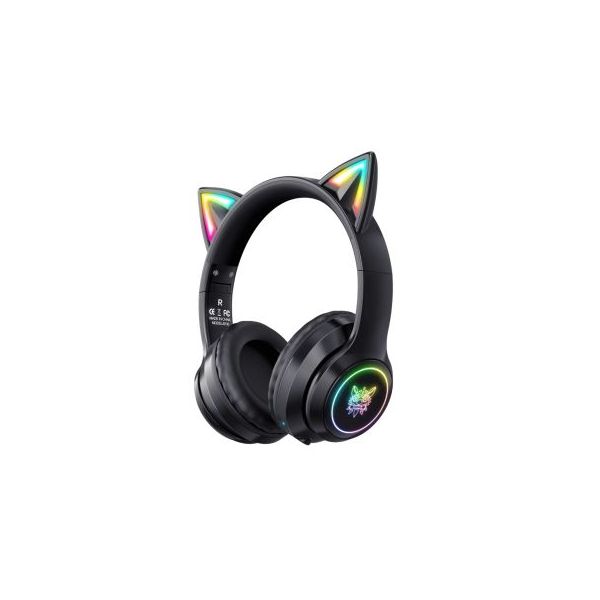 Onikuma B90 vezeték nélküli Gaming headset - fekete - cicafüles