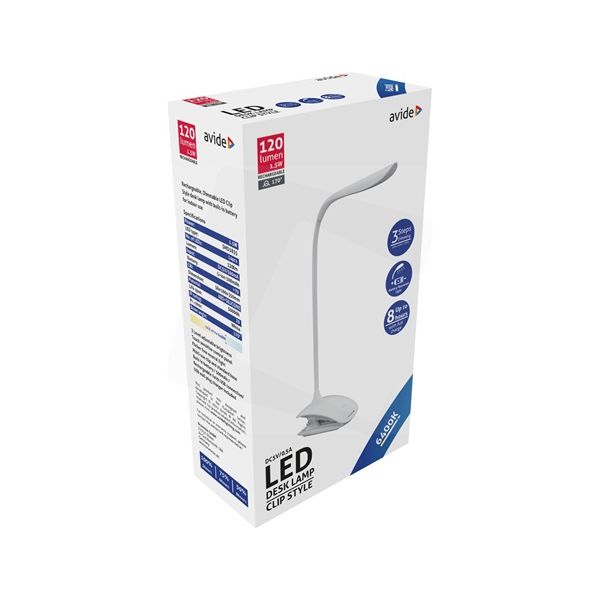 Avide ABLDL-CLIP-1.5W LED asztali lámpa