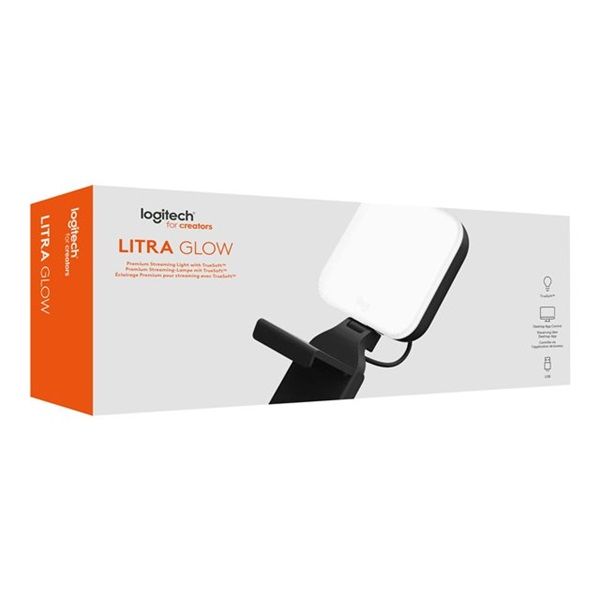 LOGITECH - LITRA GLOW Monitorra rögzíthető lámpa, Fekete (946-000002)