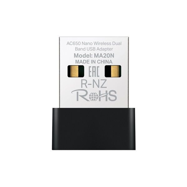 MERCUSYS MA20N USB Dual Band AC650 Wireless Adapter