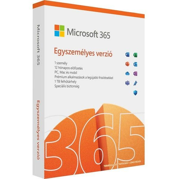 Microsoft 365 Egyszemélyes Personal Hungarian EuroZone Subscr 1YR Medialess FY25H2 Dobozos (EP2-32447)