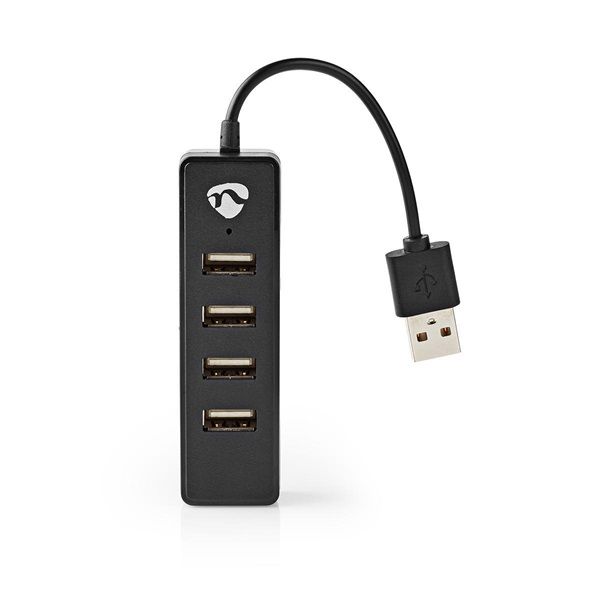 Nedis 4 portos USB2.0 HUB, UHUBU2420BK